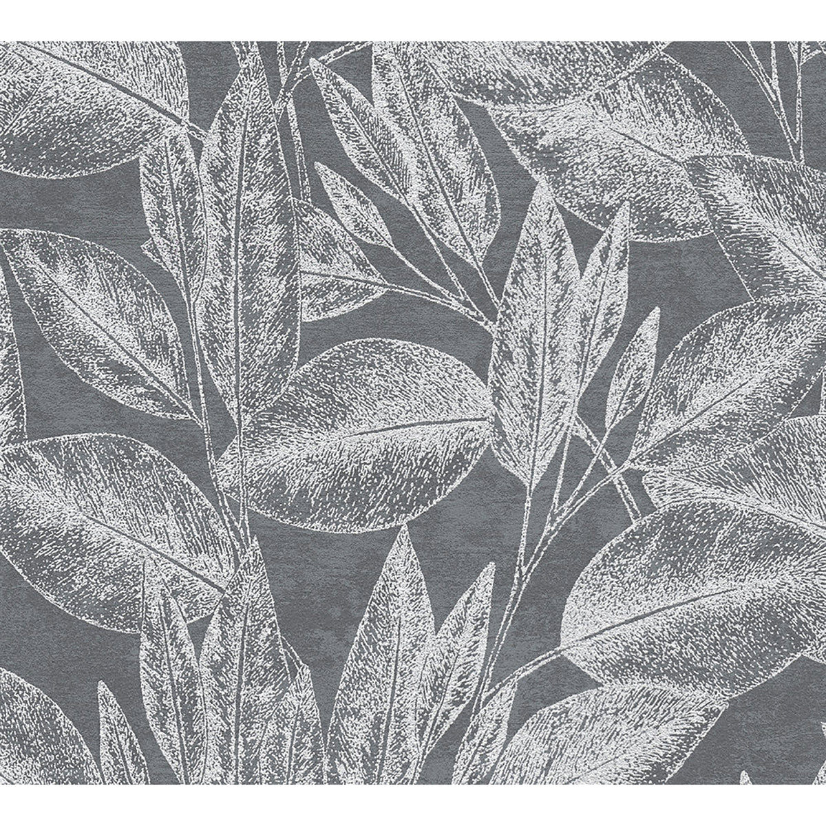 Picture of Suki Grey Leaves Wallpaper