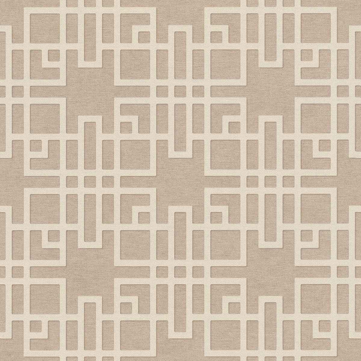 Mana Beige Trellis Wallpaper - York Wallcoverings - 4035-409246