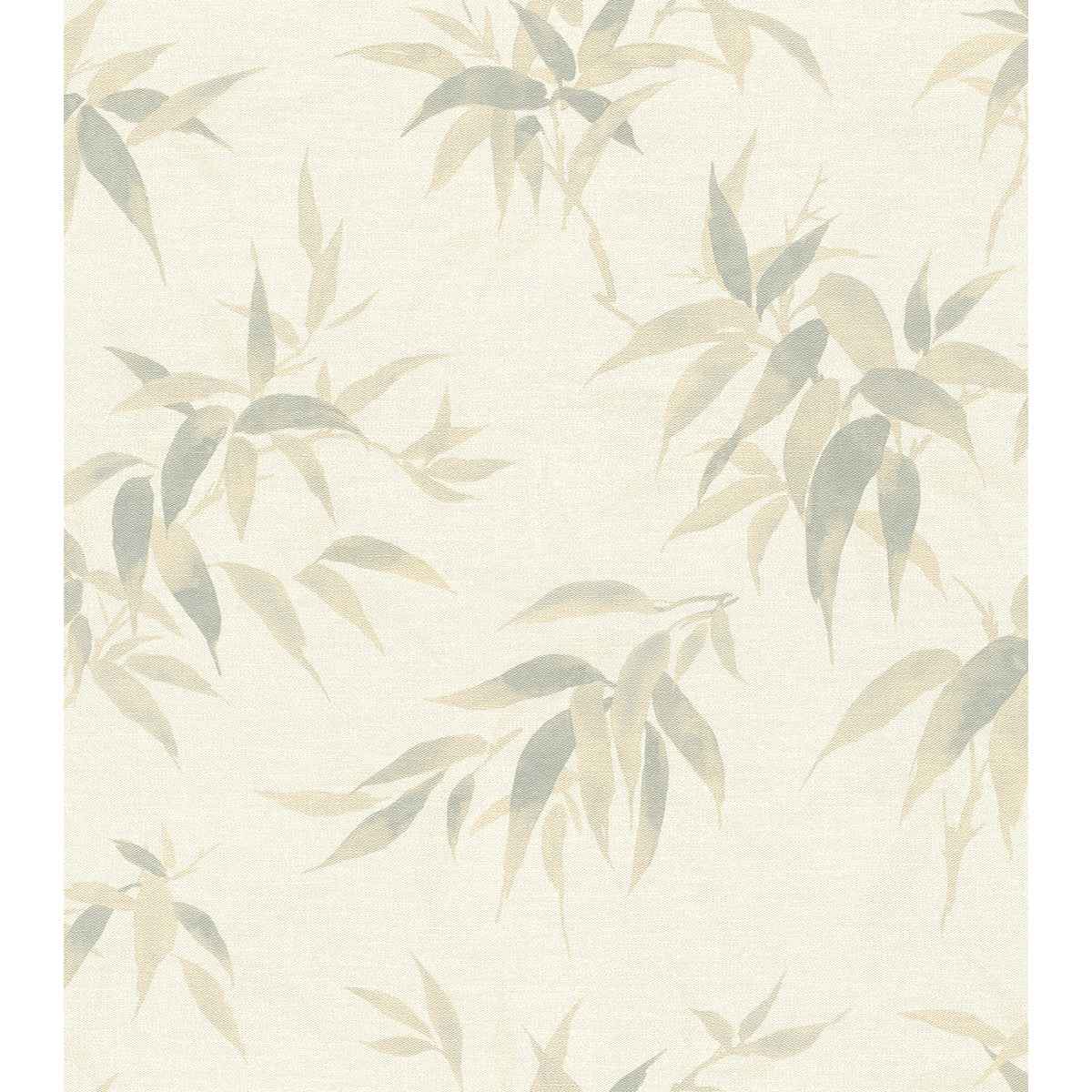 Minori White Leaves Wallpaper - York Wallcoverings - 4035-409741
