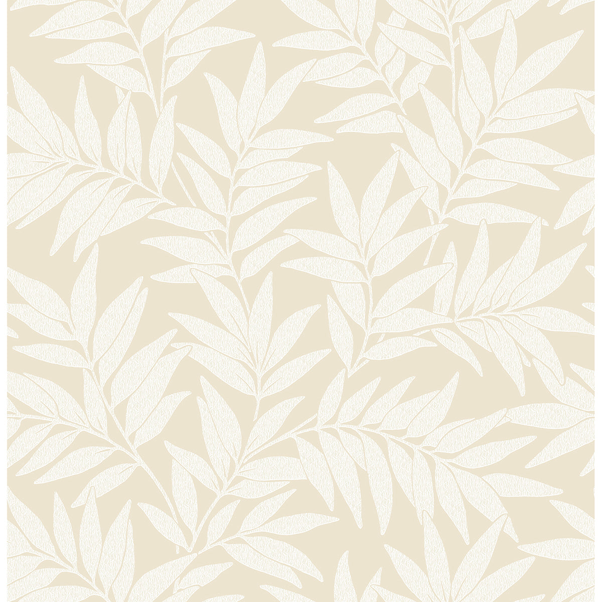 Picture of Morris Taupe Leaf Wallpaper