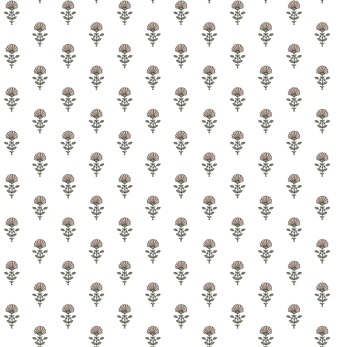 Picture of Libby Petal Mini Floral Wallpaper By Erin Gates