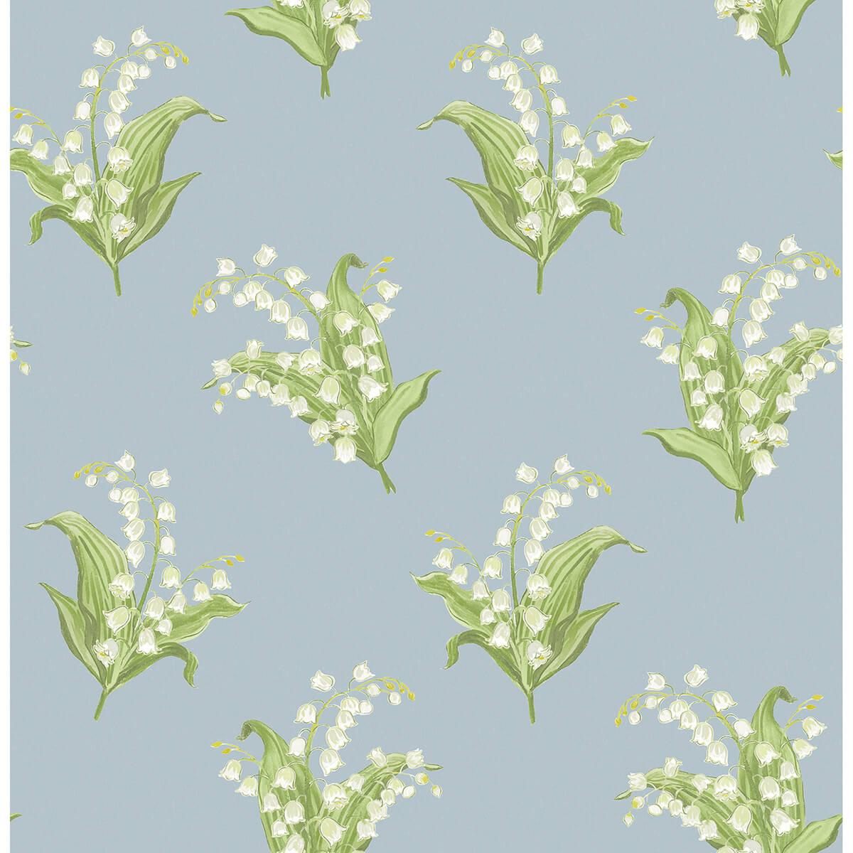 farmington-blue-heather-lily-of-the-valley-wallpaper-york-wallcoverings-ast4339 - York Wallcoverings Papel pintado