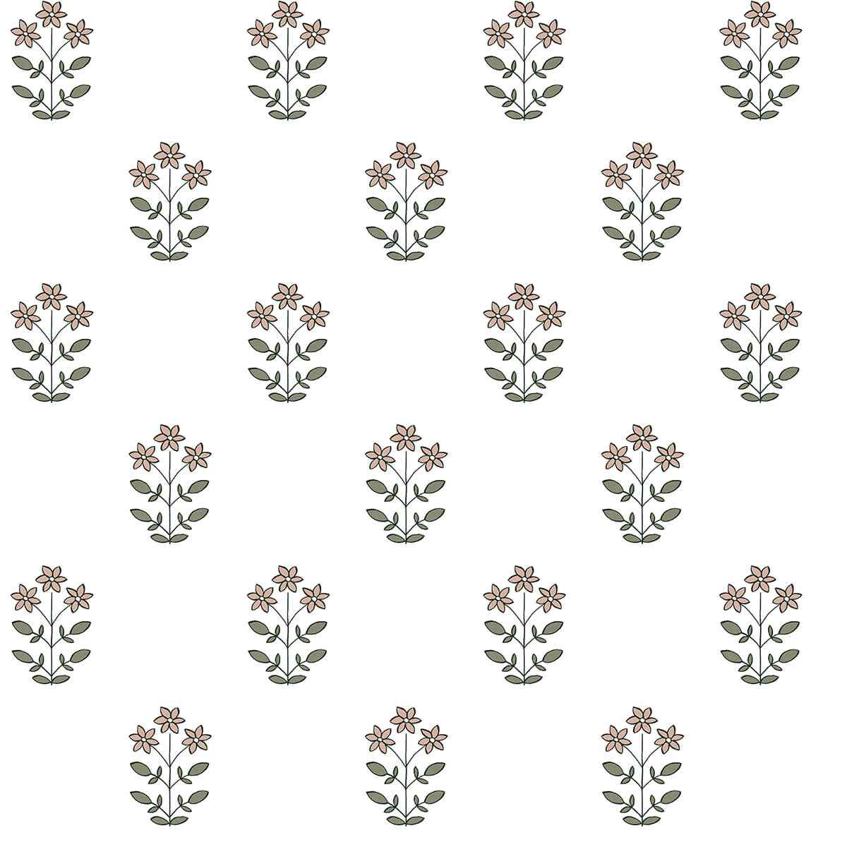 Kit Petal Floral Wallpaper - York Wallcoverings - AST4360 - York Wallcoverings Wallpaper