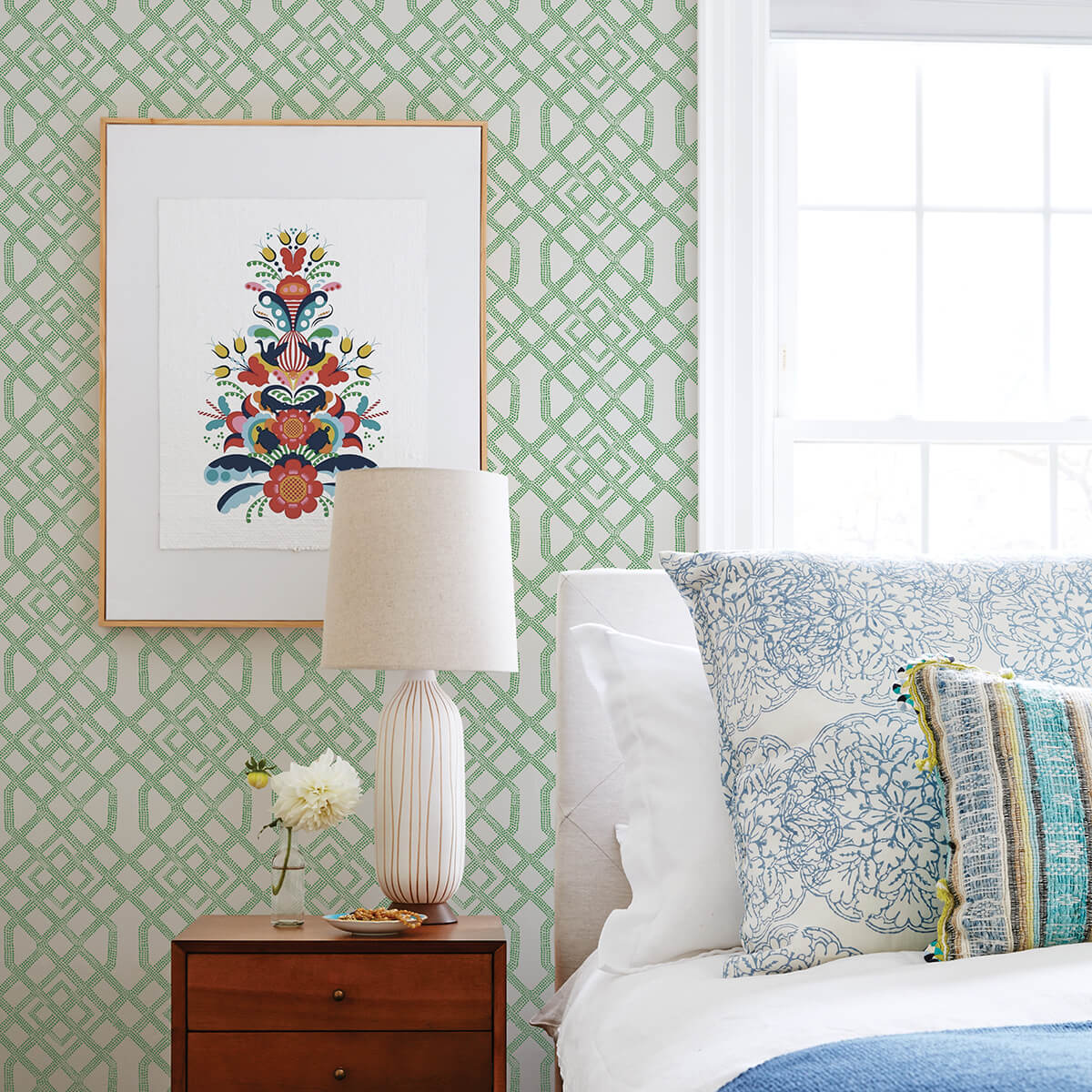 Green Tanner Peel & Stick Wallpaper - York Wallcoverings - NUS4382 - York Wallcoverings Wallpaper