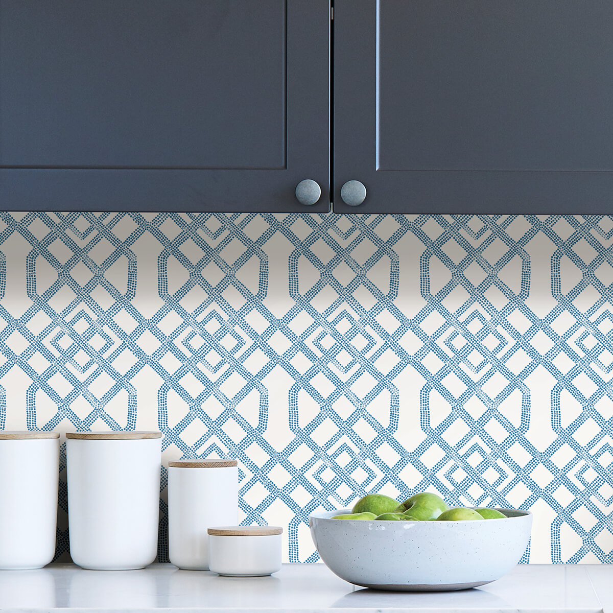 Blue Tanner Peel & Stick Wallpaper - York Wallcoverings - NUS4384 - York Wallcoverings Wallpaper