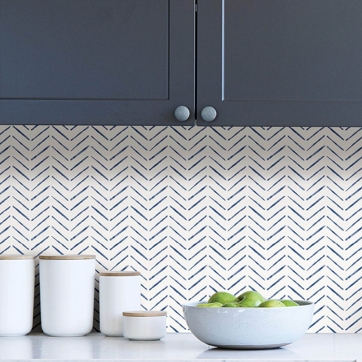 Indigo Holden Peel & Stick Wallpaper - York Wallcoverings - NUS4389 - York Wallcoverings Wallpaper