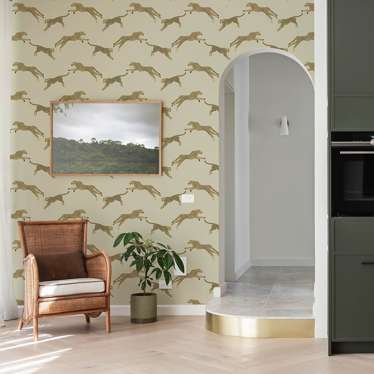Dune Leaping Cheetah Peel and Stick Wallpaper - York Wallcoverings - SCS4274 - York Wallcoverings Wallpaper