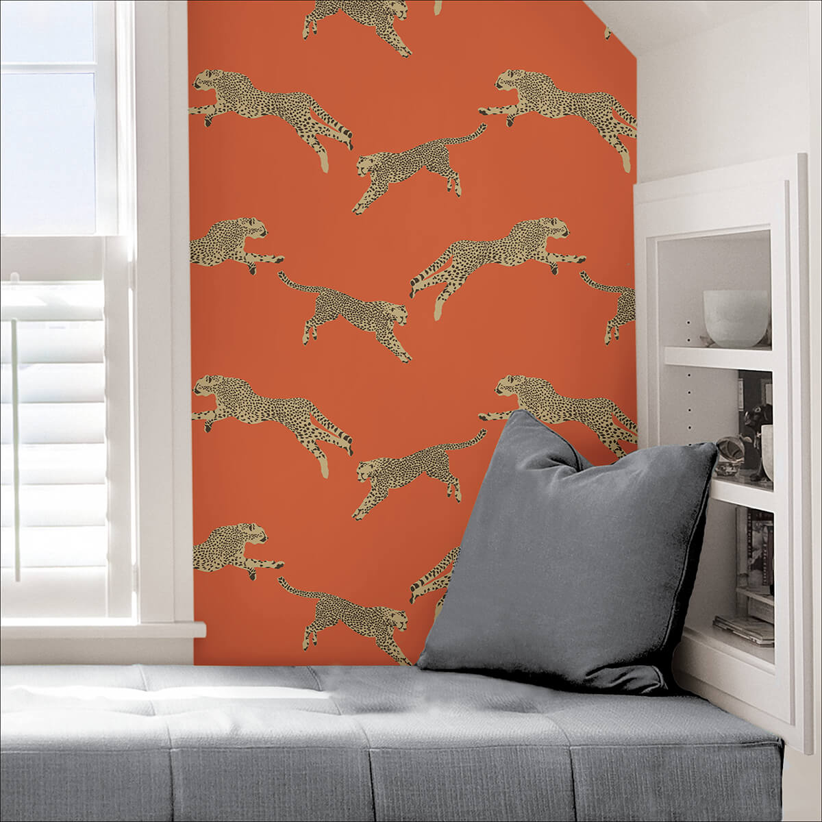 clementine-leaping-cheetah-peel-and-stick-wallpaper-york-wallcoverings-scs4275 - York Wallcoverings Wallpaper
