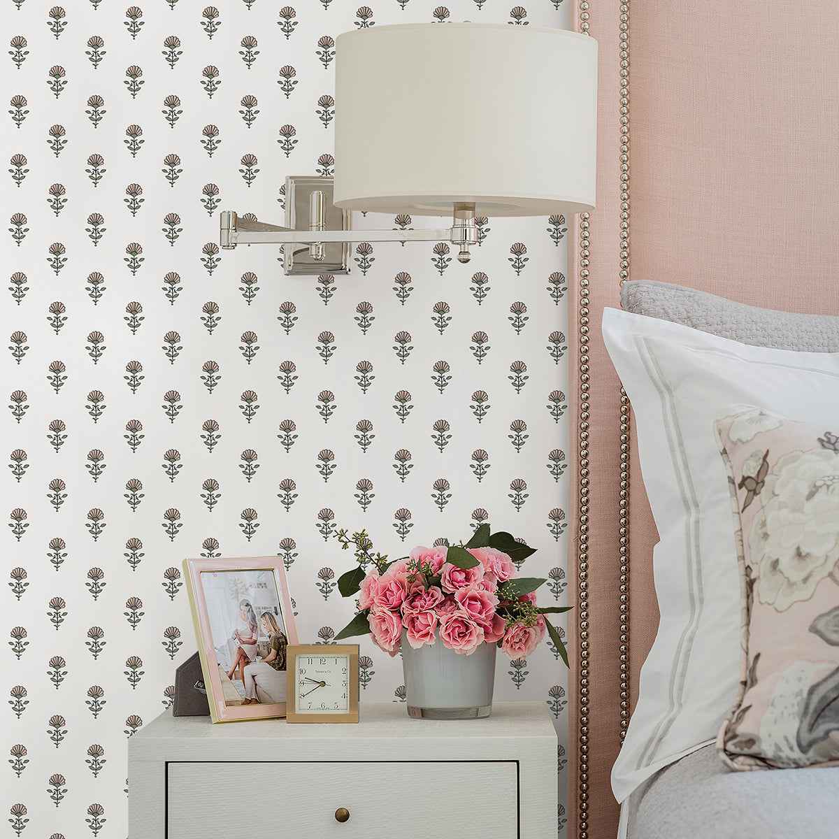 Libby Petal Mini Floral Wallpaper - York Wallcoverings - AST4338 - York Wallcoverings Wallpaper