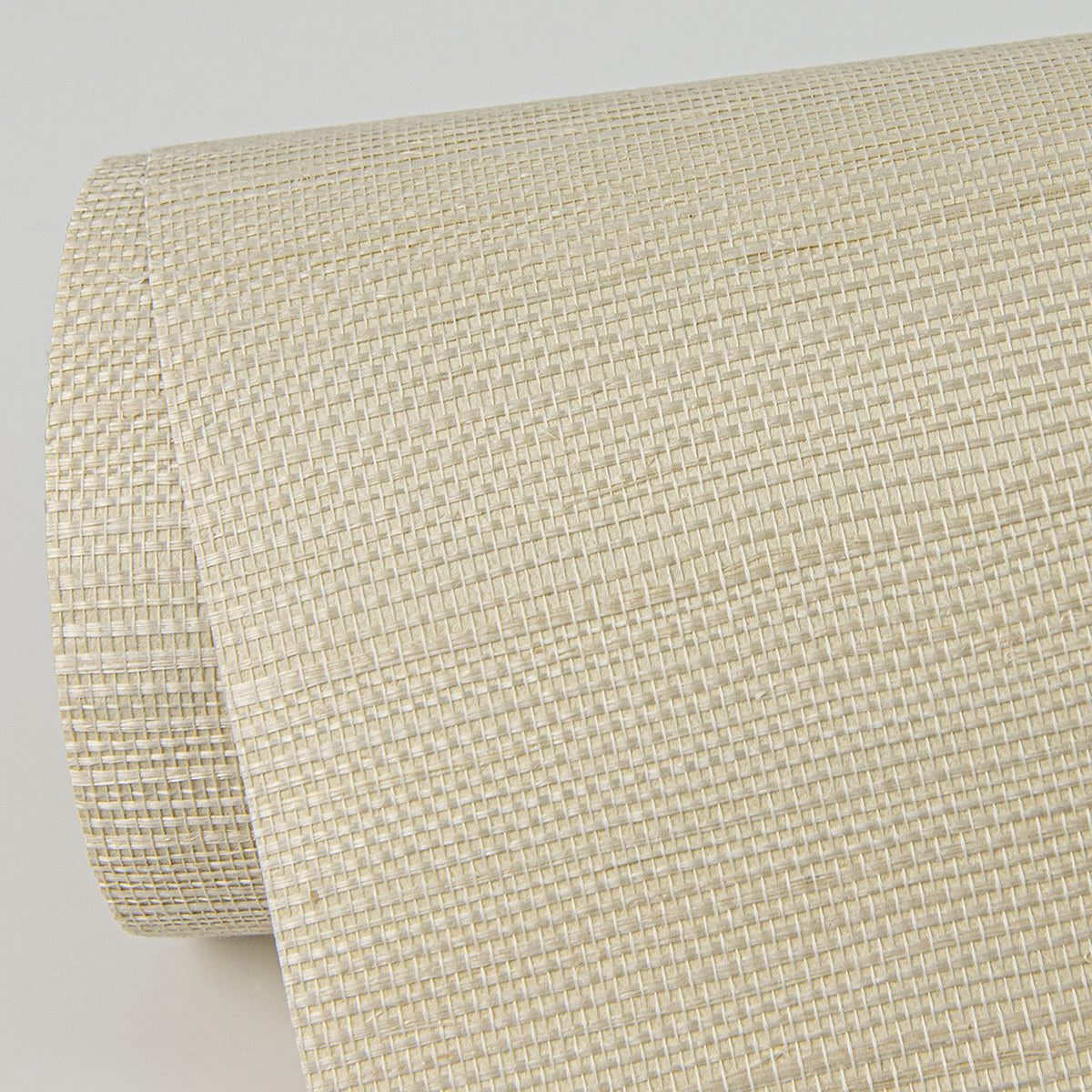 Hetao Cream Sisal Grasscloth Fine Woven Wallpaper - Brewster Wallcovering