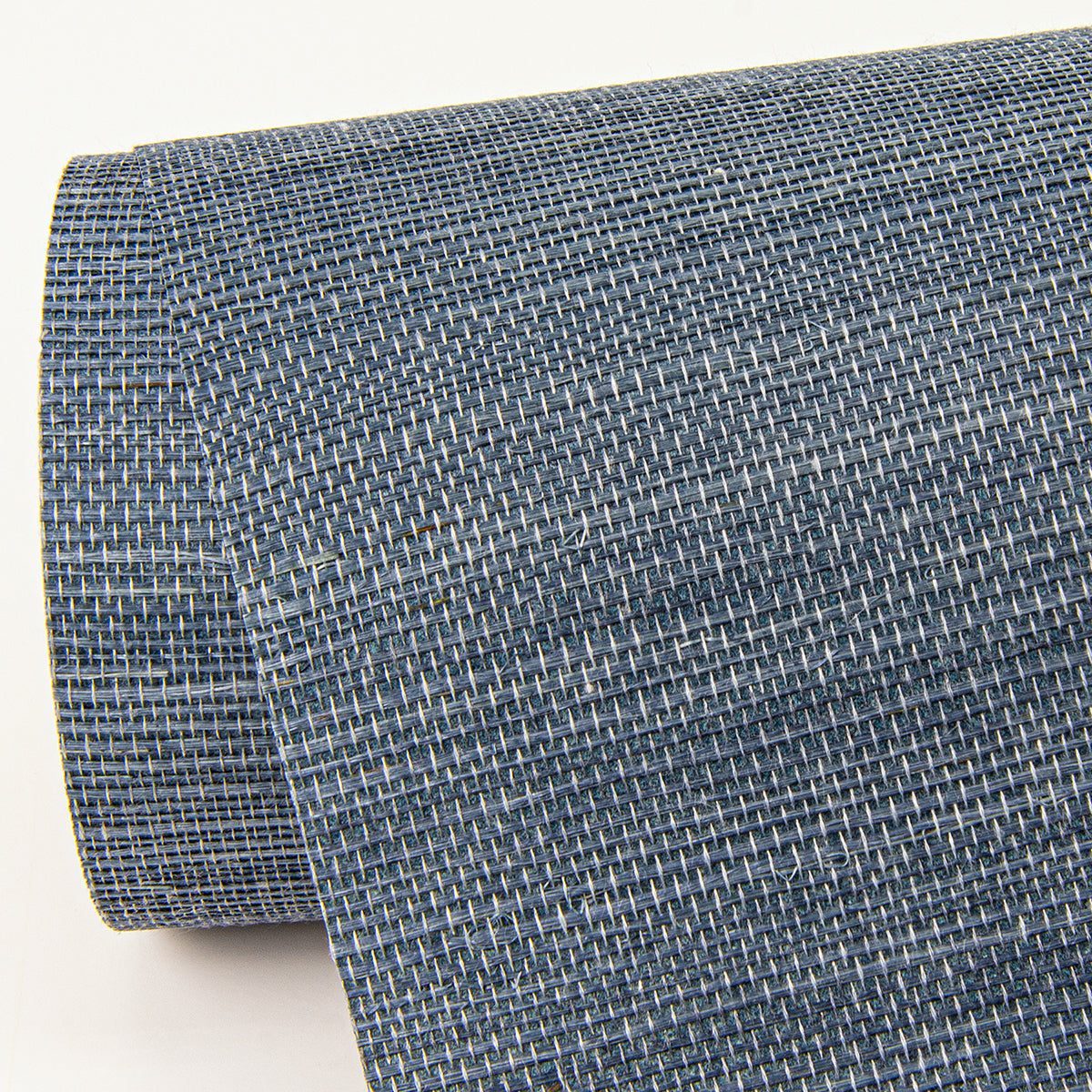 Victoria Indigo Sisal Grasscloth Wallpaper - Brewster Wallcovering