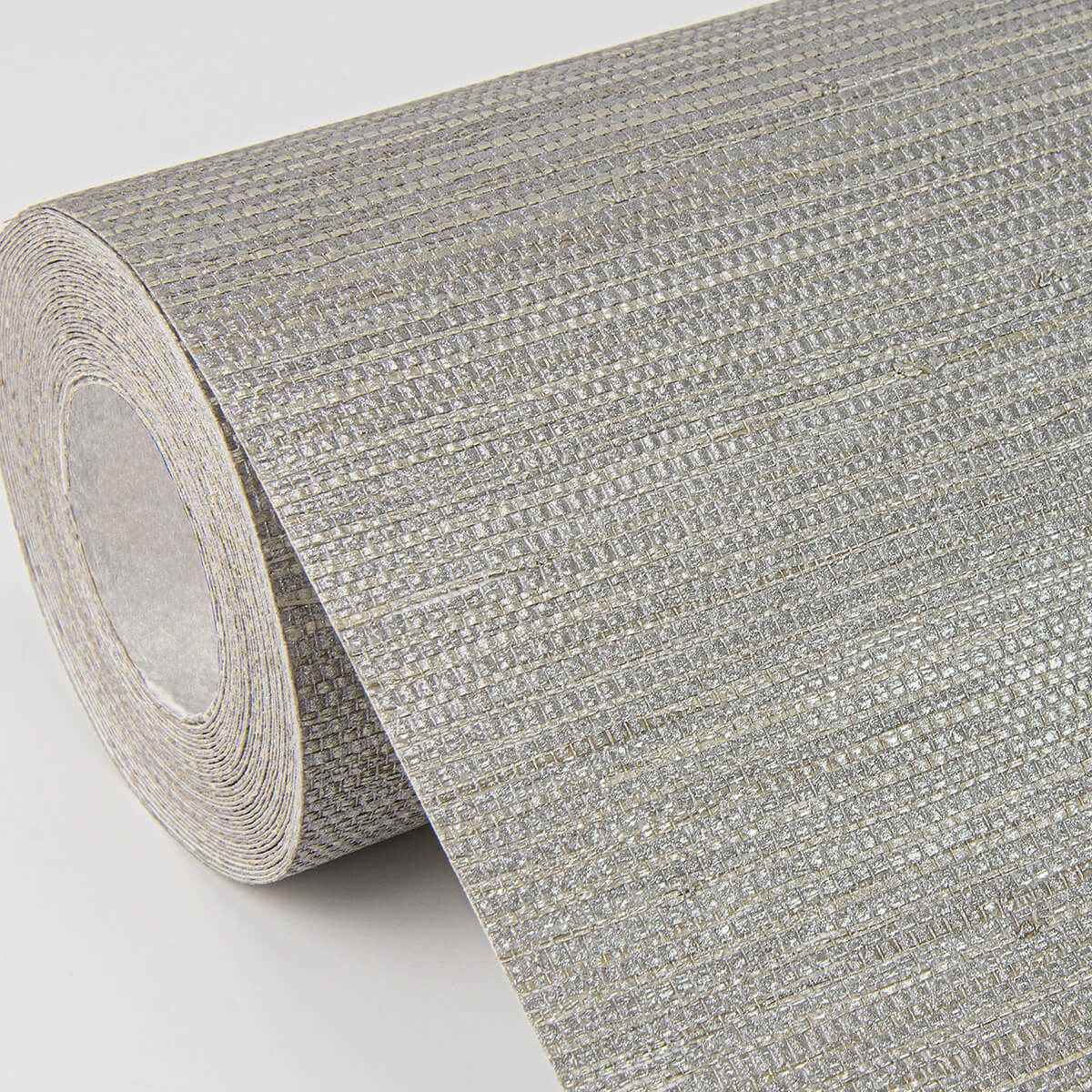 Liaohe Silver Raffia Grasscloth Wallpaper - York Wallcoverings - 2972-80032 - York Wallcoverings Wallpaper