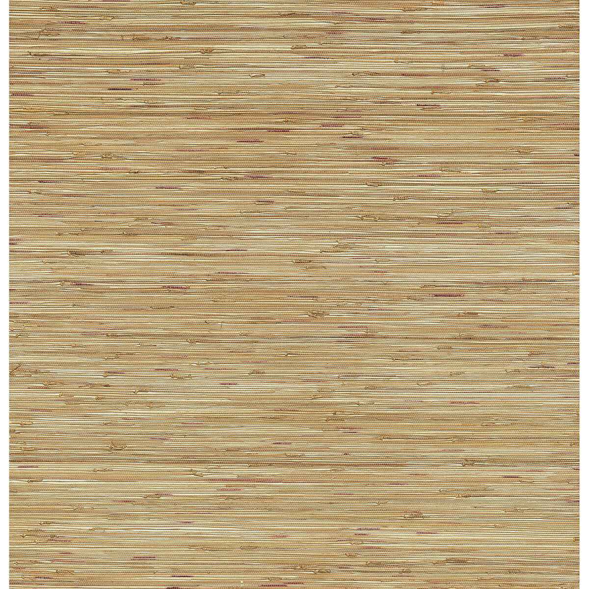 Shuang Light Brown Handmade Grasscloth Wallpaper - York Wallcoverings - 2972-86107