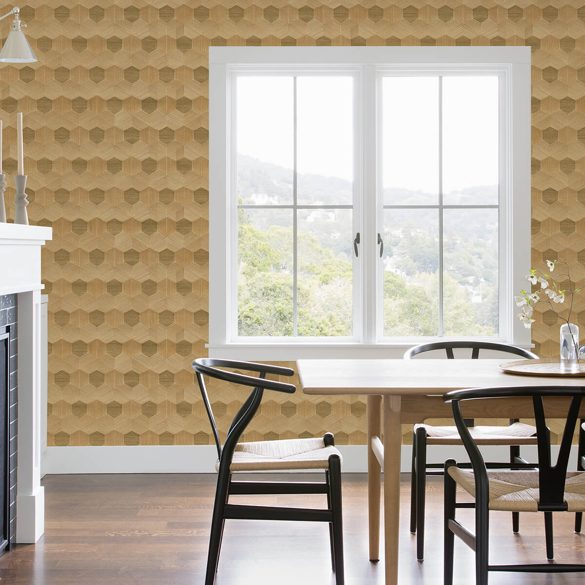 linzhi-copper-sisal-grasscloth-wallpaper-york-wallcoverings-2972-86115 - York Wallcoverings Papel pintado