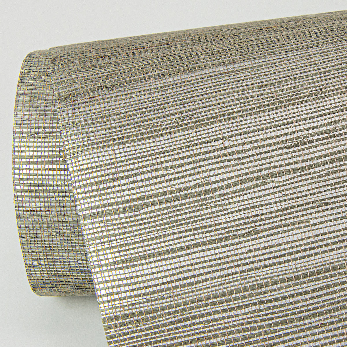 Caihon Silver Sisal Grasscloth Wallpaper  | Brewster Wallcovering - The WorkRm