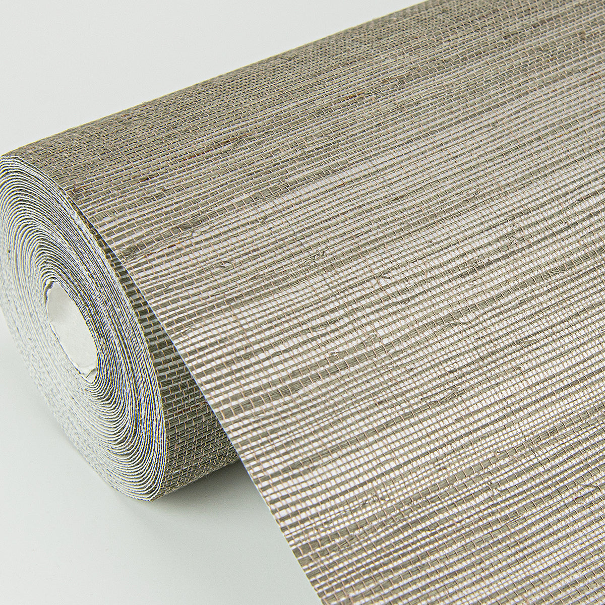 Caihon Silver Sisal Grasscloth Wallpaper  | Brewster Wallcovering - The WorkRm