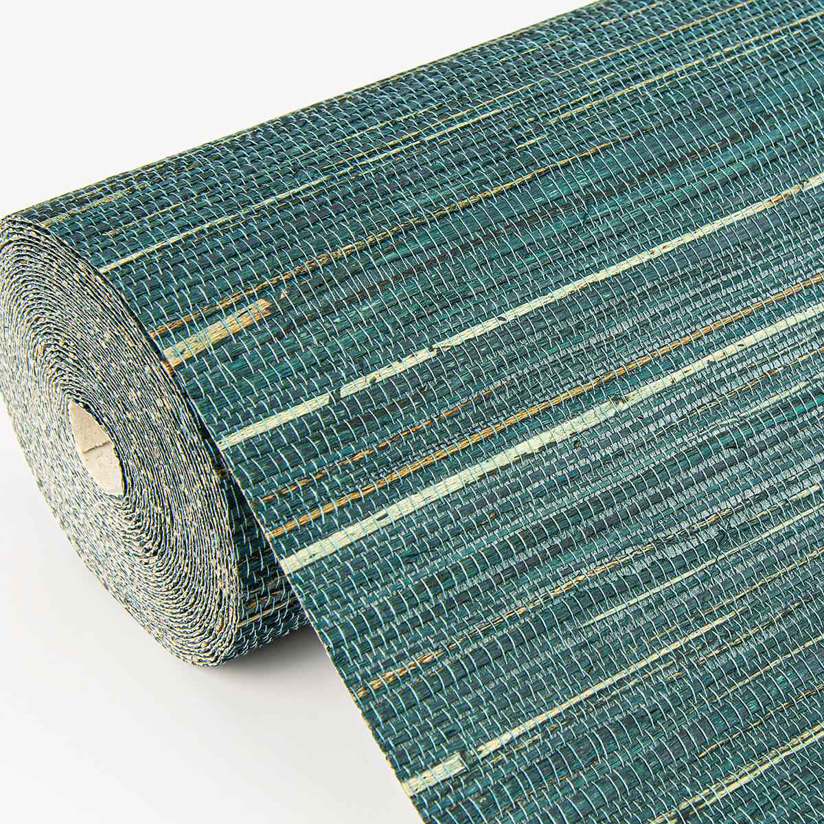 Kira Teal Hemp Grasscloth Wallpaper - York Wallcoverings - 2972-86126 - York Wallcoverings Wallpaper