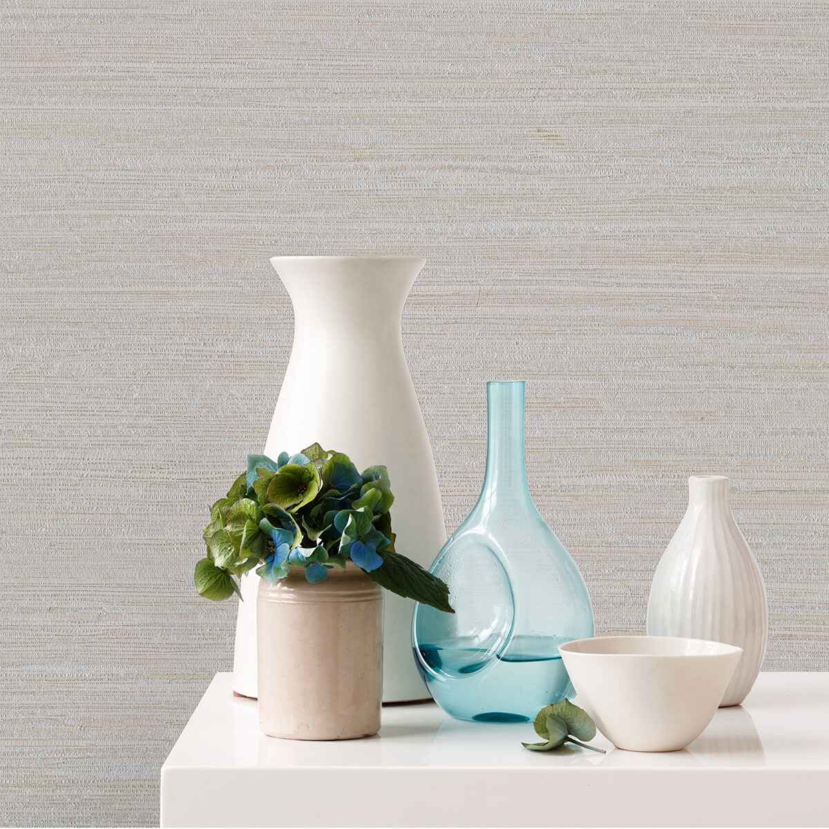 Kira Dove Hemp Grasscloth Wallpaper - York Wallcoverings - 2972-86128 - York Wallcoverings Wallpaper