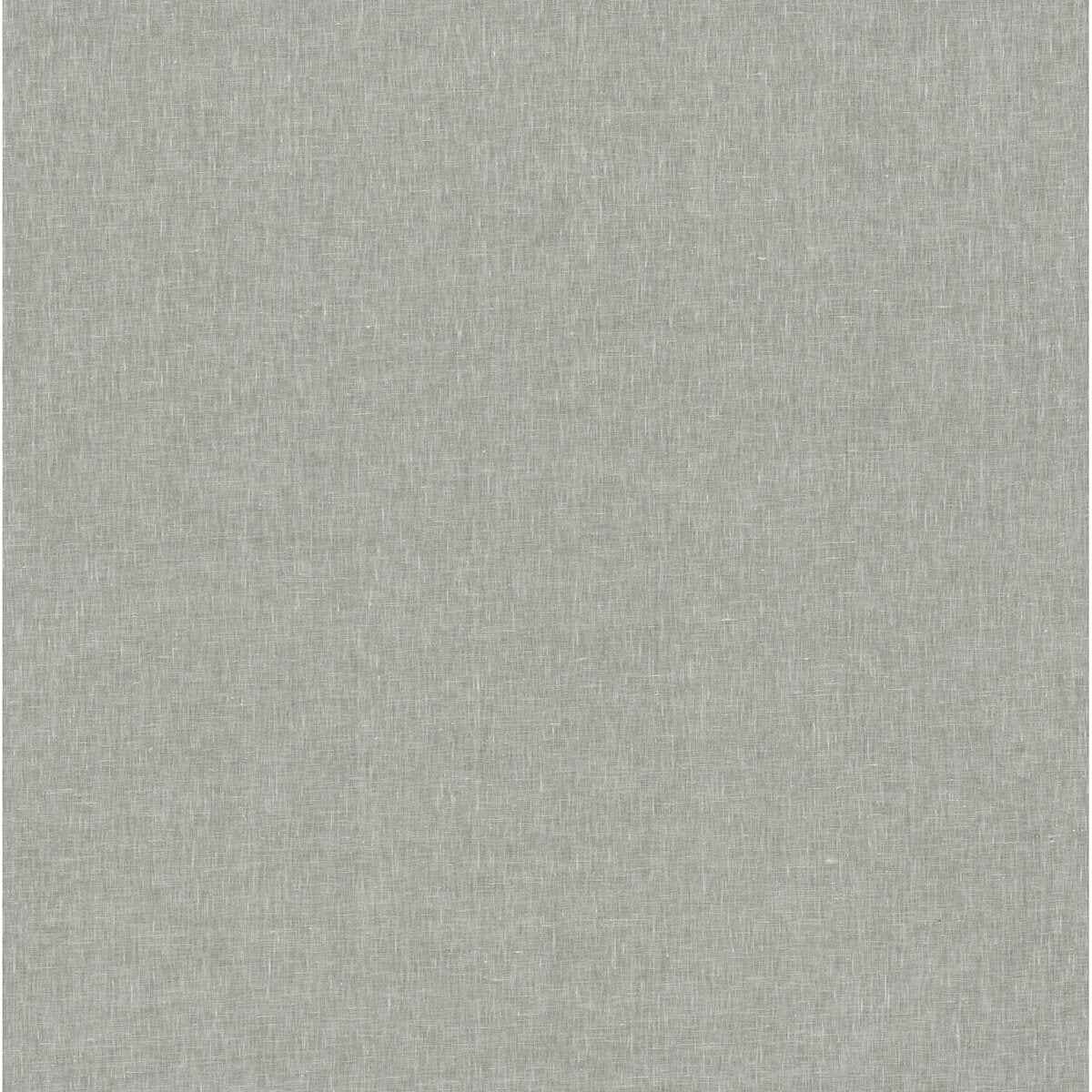 Donmei Grey Linen Wallpaper - York Wallcoverings - 2972-86135