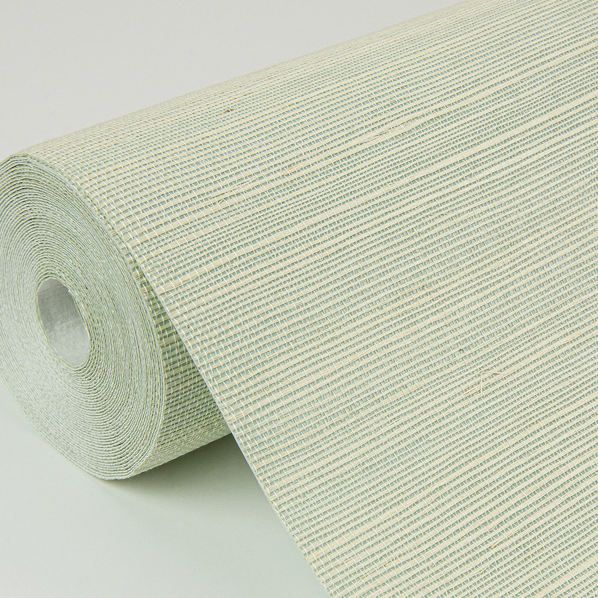 Sakiya Seafoam Sisal Grasscloth Wallpaper - Brewster Wallcovering