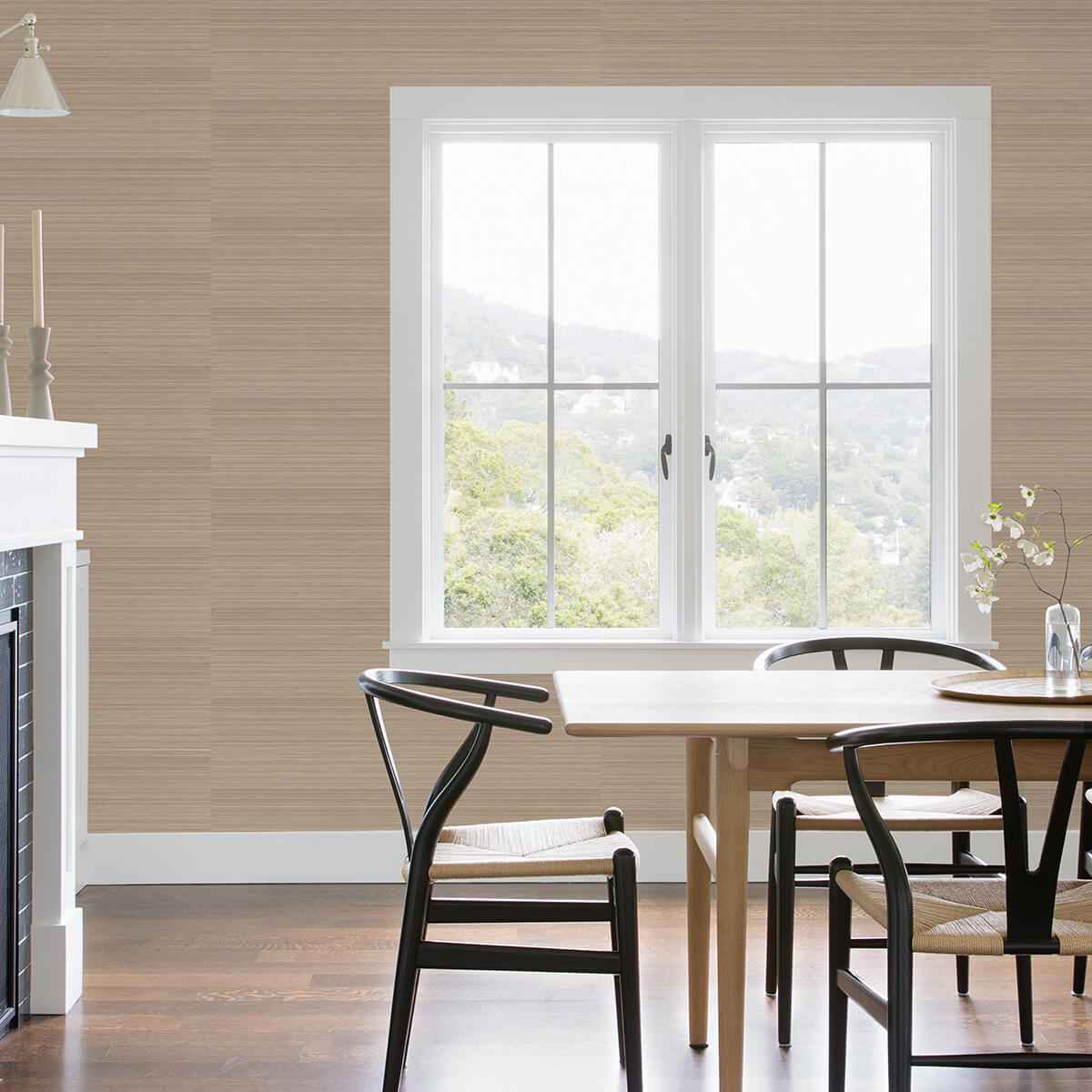 Ling Mauve Sisal Grasscloth Wallpaper - York Wallcoverings - 2972-86139 - York Wallcoverings Wallpaper