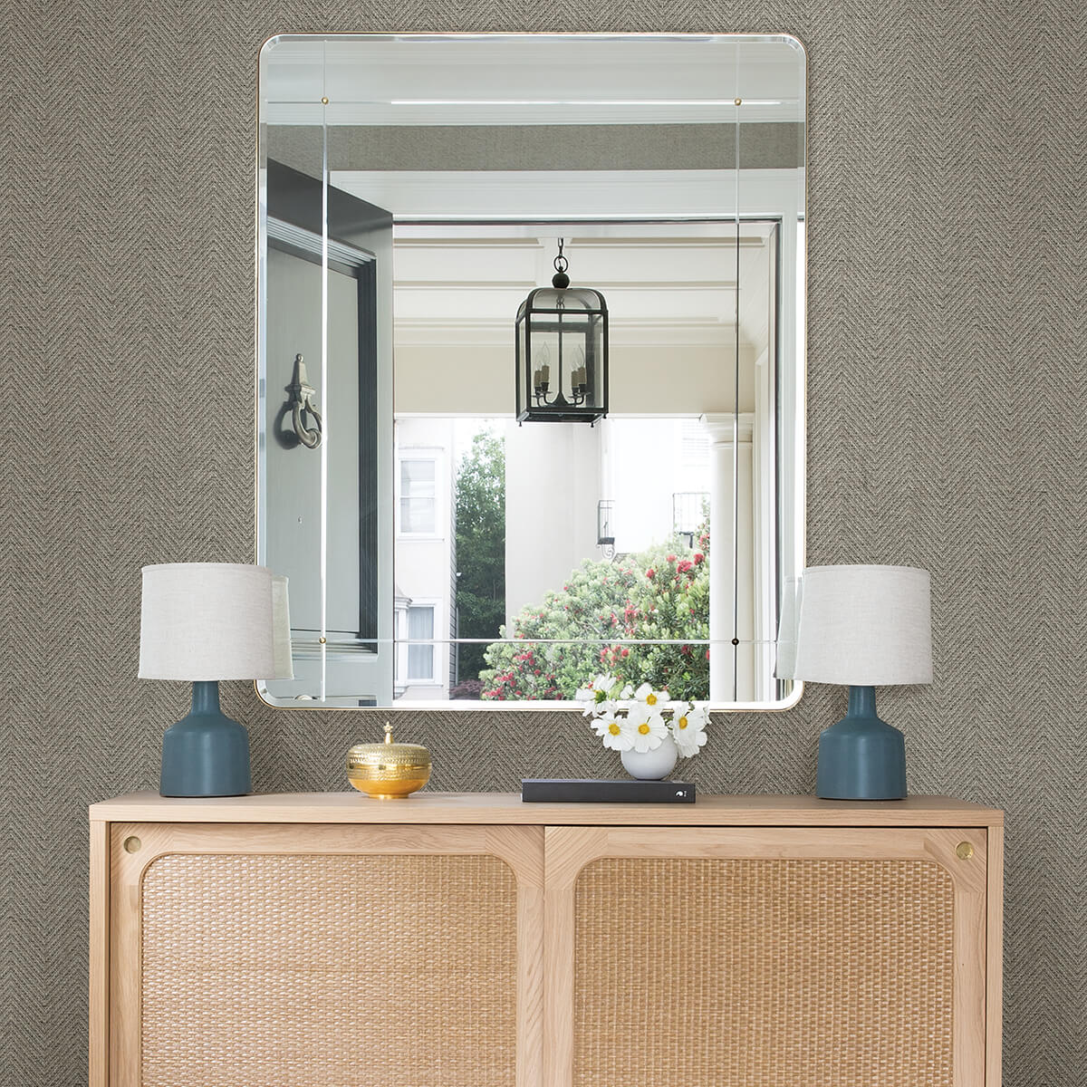madoka-dark-grey-paper-weave-grasscloth-wallpaper-york-wallcoverings-2972-86145 - York Wallcoverings Wallpaper