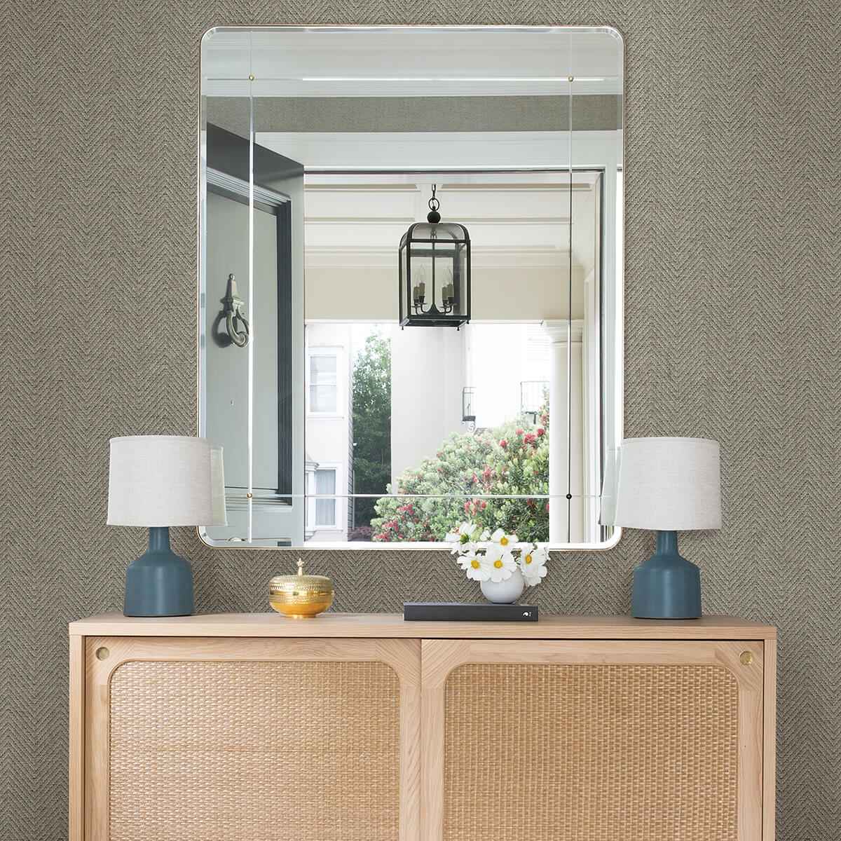 Madoka Dark Grey Paper Weave Grasscloth Wallpaper - York Wallcoverings - 2972-86145 - York Wallcoverings Wallpaper