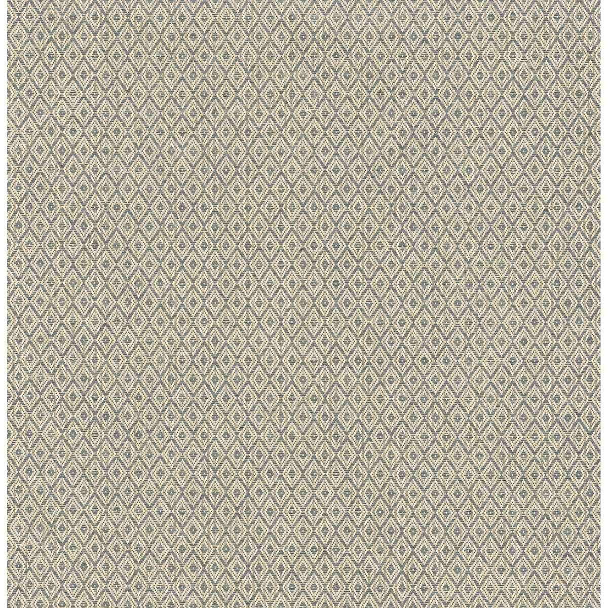 Hui Denim Paper Weave Grasscloth Wallpaper - York Wallcoverings - 2972-86148
