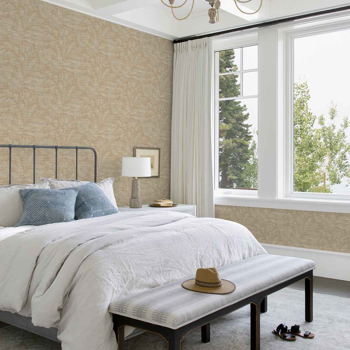 Lei Wheat Leaf Wallpaper - York Wallcoverings - 2972-86155