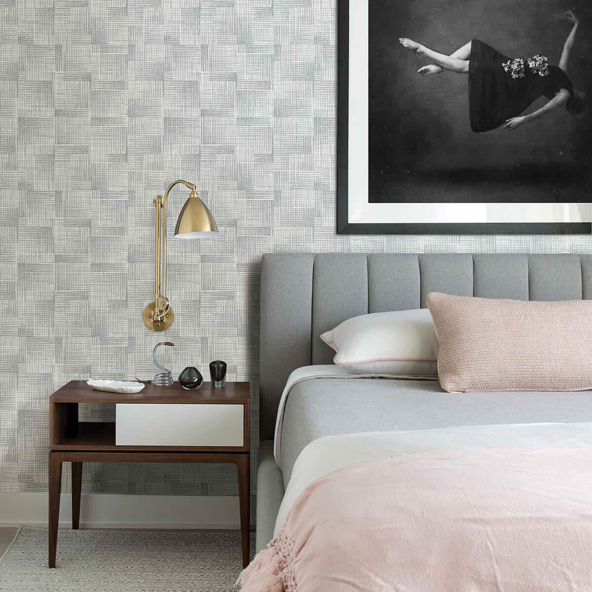 Ting Light Blue Lattice Wallpaper - York Wallcoverings - 2972-86158 - York Wallcoverings Wallpaper