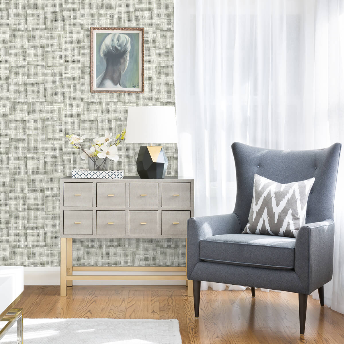 ting-sage-lattice-wallpaper-york-wallcoverings-2972-86159 - York Wallcoverings Wallpaper