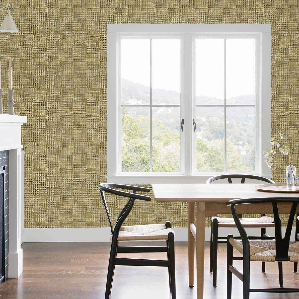 Ting Brown Lattice Wallpaper - York Wallcoverings - 2972-86160 - York Wallcoverings Wallpaper
