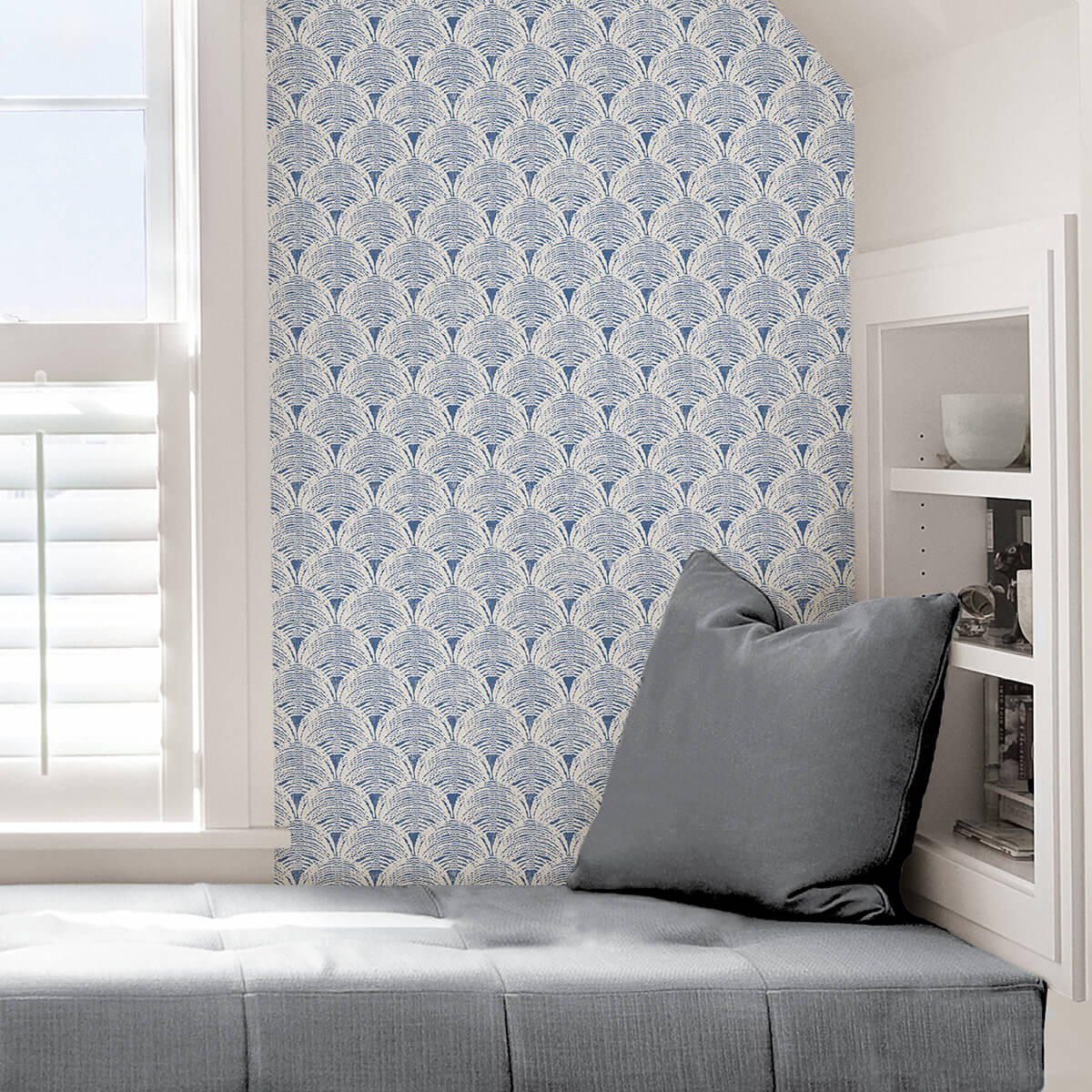 Blue Manila Peel & Stick Wallpaper - York Wallcoverings - NUS4445 - York Wallcoverings Wallpaper