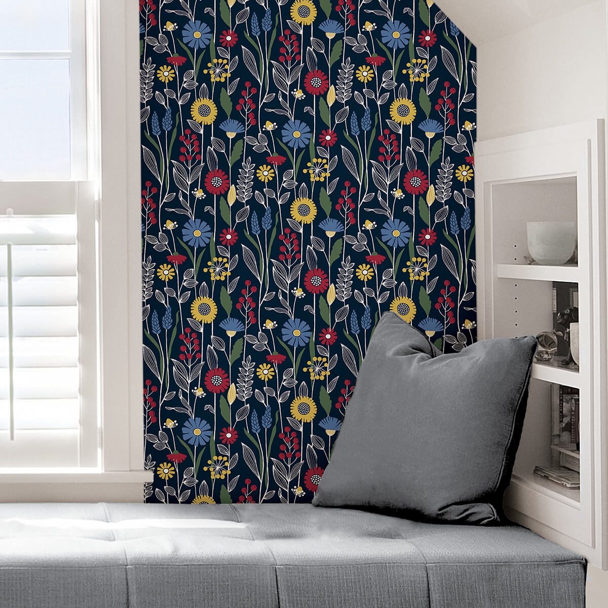 navy-jane-peel-and-stick-wallpaper-york-wallcoverings-nus4045 - York Wallcoverings Wallpaper