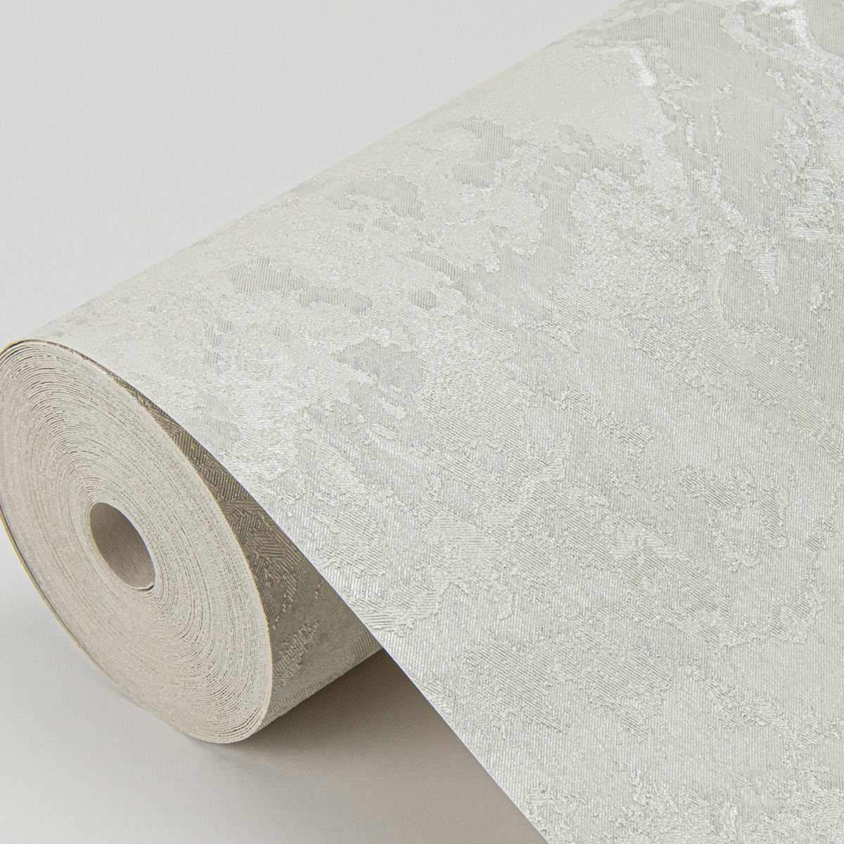 Francesca Silver Texture Wallpaper - Brewster Wallcovering