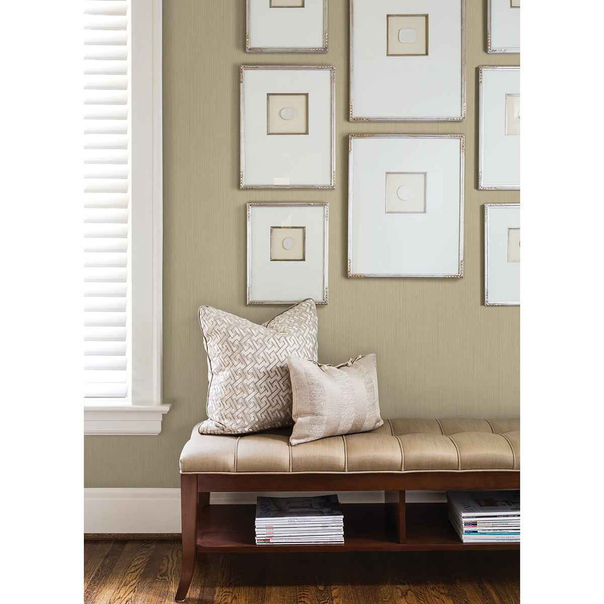 Pietra Gold Silk Wallpaper - York Wallcoverings - 4058-21766 - York Wallcoverings Wallpaper