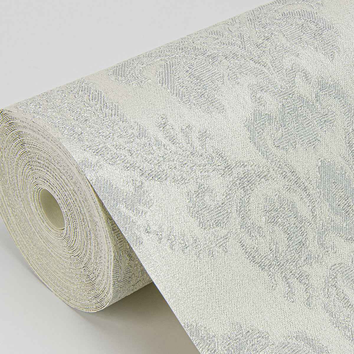 Renatta Silver Damask Wallpaper - York Wallcoverings - 4058-21775 - York Wallcoverings Wallpaper