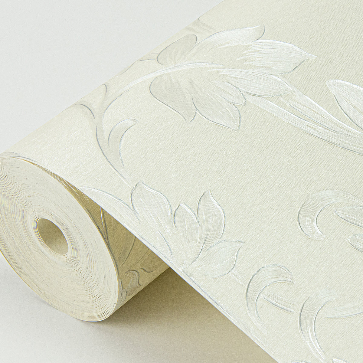 Antonella Silver Scroll Wallpaper  | Brewster Wallcovering - The WorkRm