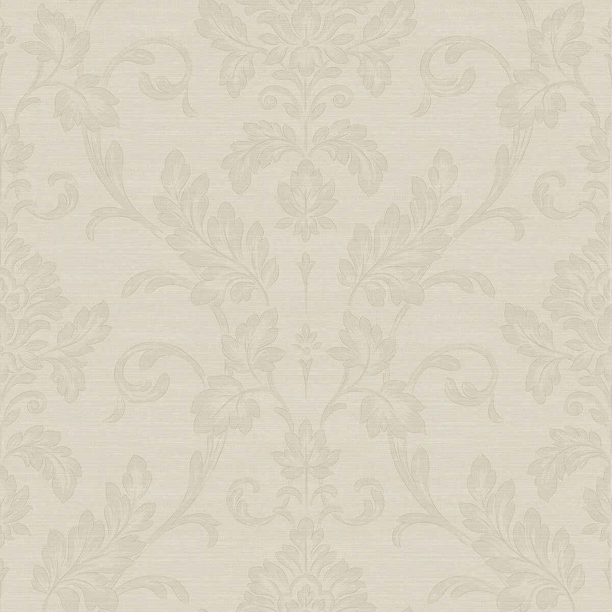 Antonella Rose Gold Scroll Wallpaper - York Wallcoverings - 4058-21787