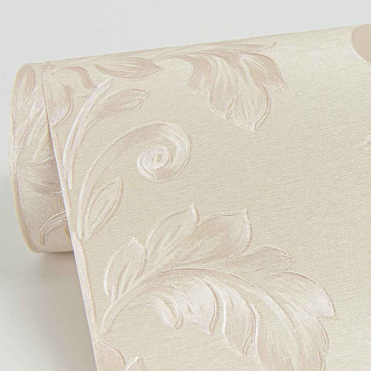 Antonella Rose Gold Scroll Wallpaper - York Wallcoverings - 4058-21787 - York Wallcoverings Wallpaper