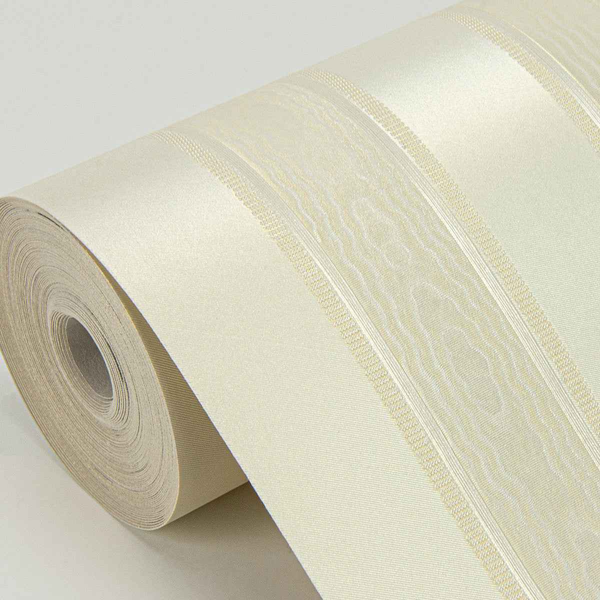 Zeta Light Yellow Moire Stripe Wallpaper - York Wallcoverings - 4058-21791 - York Wallcoverings Wallpaper