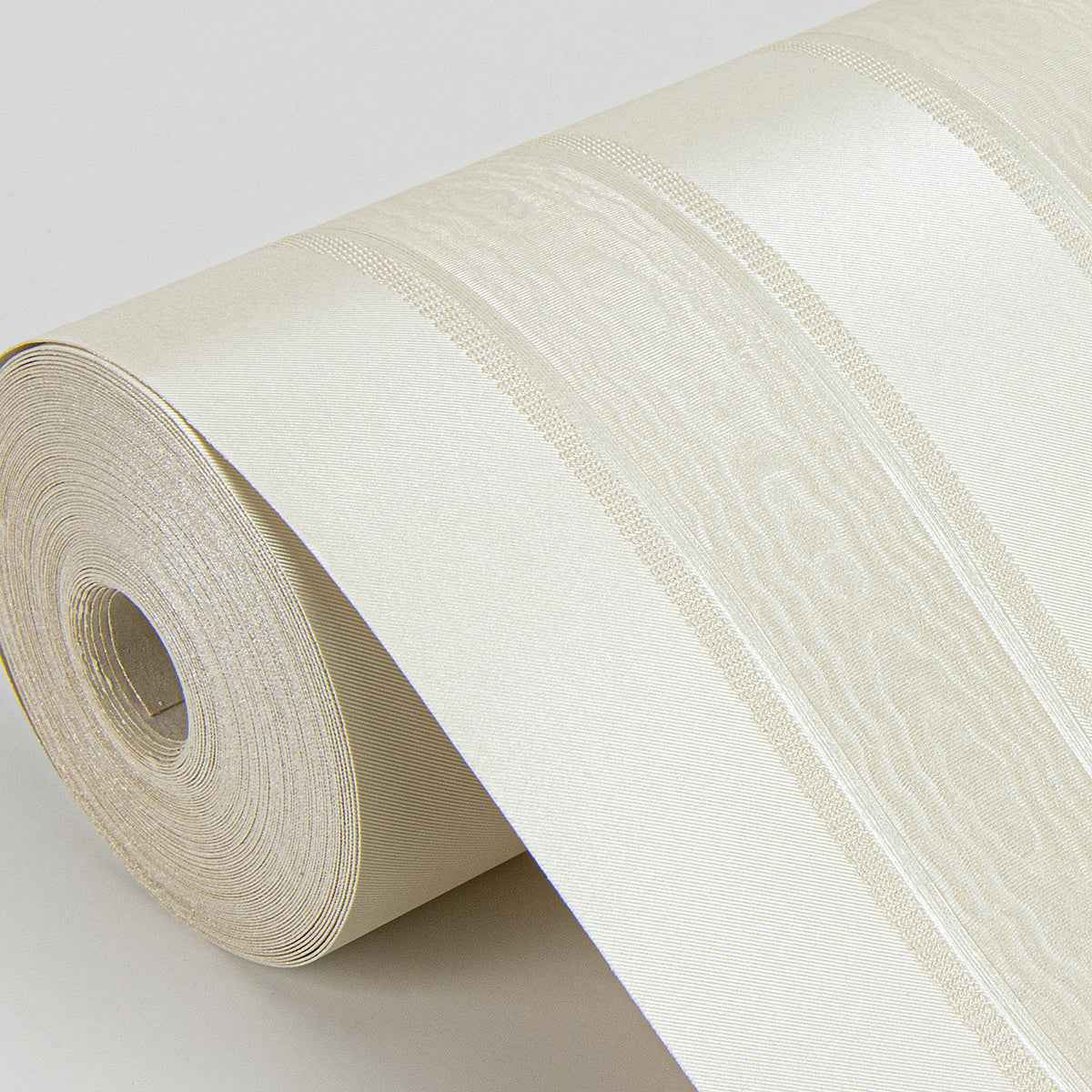 Zeta Cream Moire Stripe Wallpaper - York Wallcoverings - 4058-21793 - York Wallcoverings Wallpaper