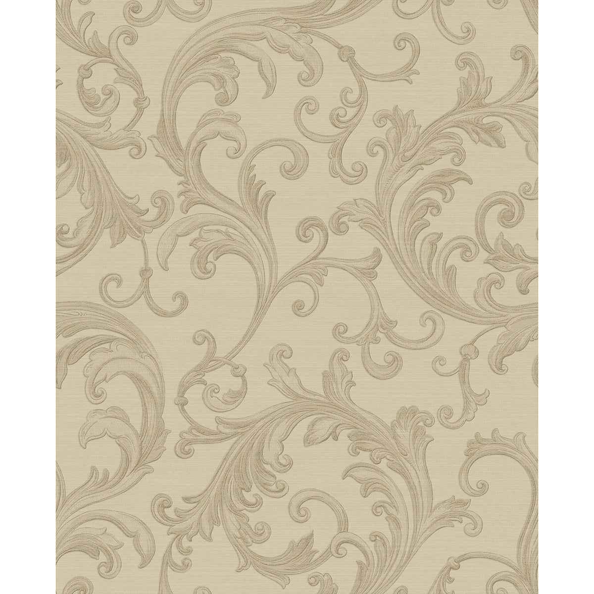 Noemi Taupe Acanthus Wallpaper - York Wallcoverings - 4058-24831 - York Wallcoverings Wallpaper