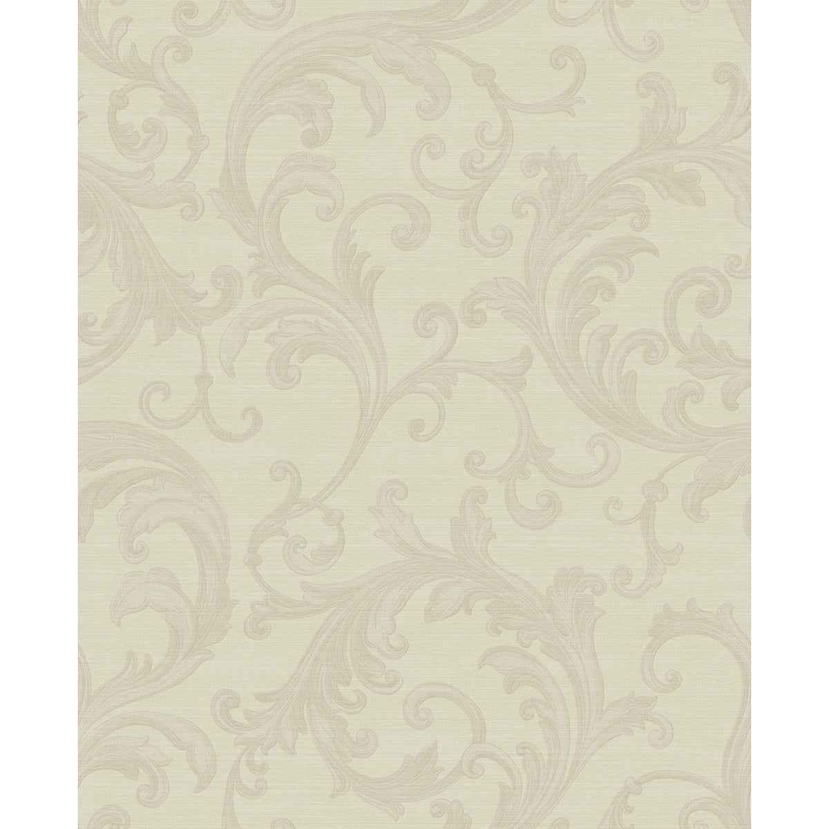 Noemi Cream Acanthus Wallpaper - York Wallcoverings - 4058-24832
