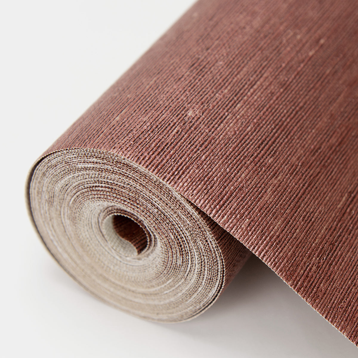 Aspero Red Faux Grasscloth Wallpaper - Brewster Wallcovering