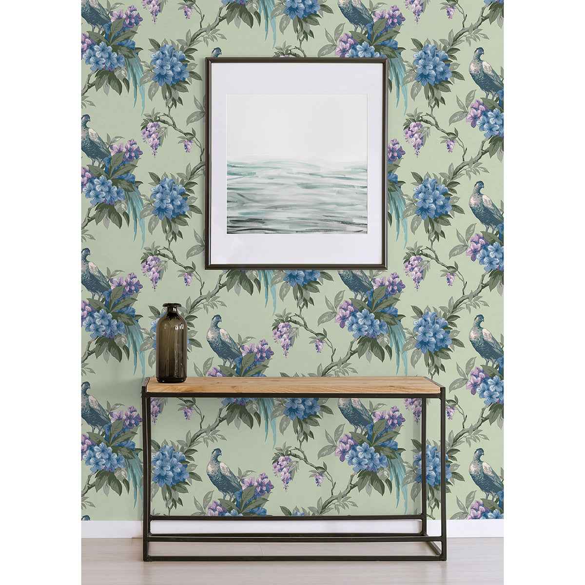 Golden Sage Floral Wallpaper - York Wallcoverings - M1660 - York Wallcoverings Wallpaper