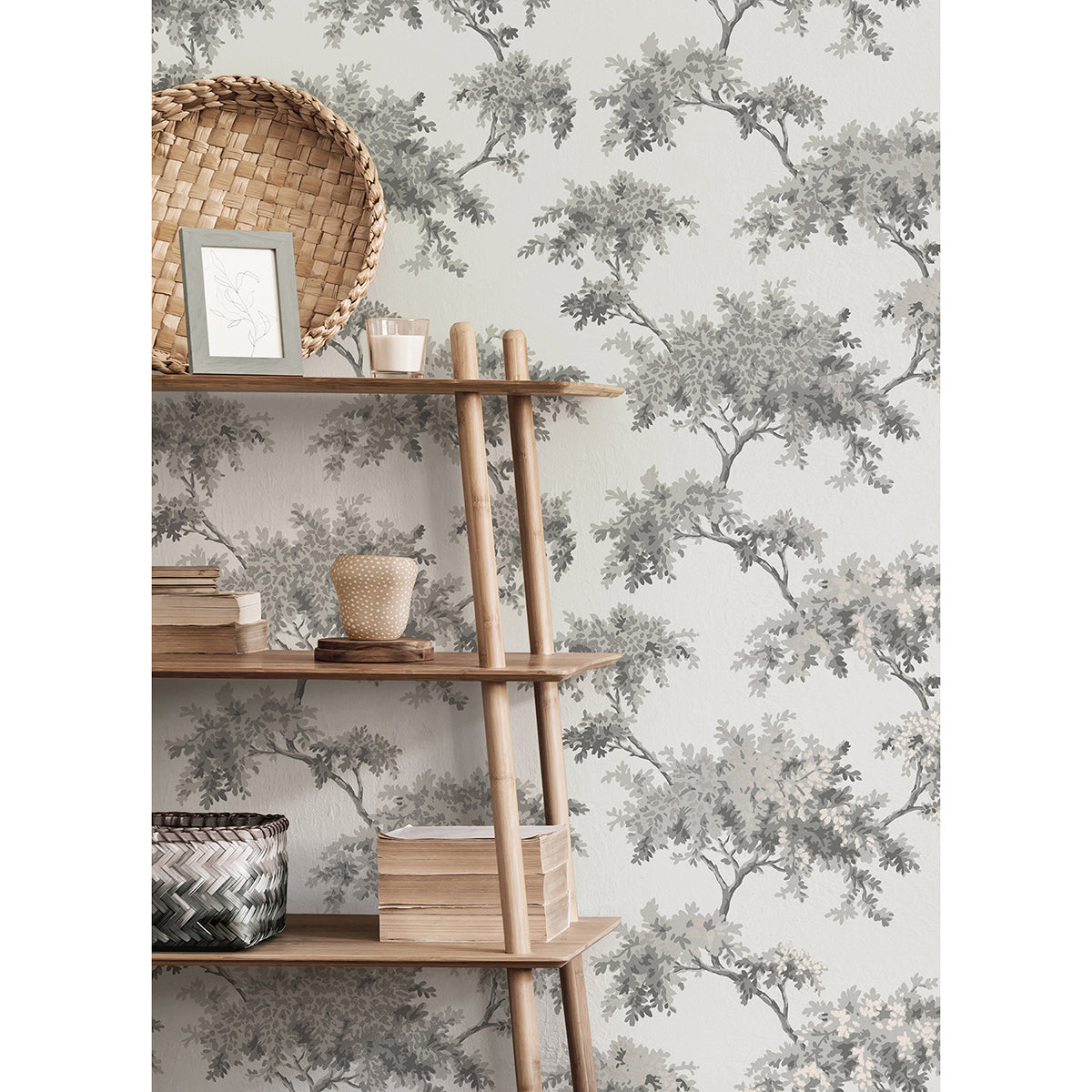 ashdown-grey-tree-wallpaper-york-wallcoverings-m1671 - York Wallcoverings Wallpaper