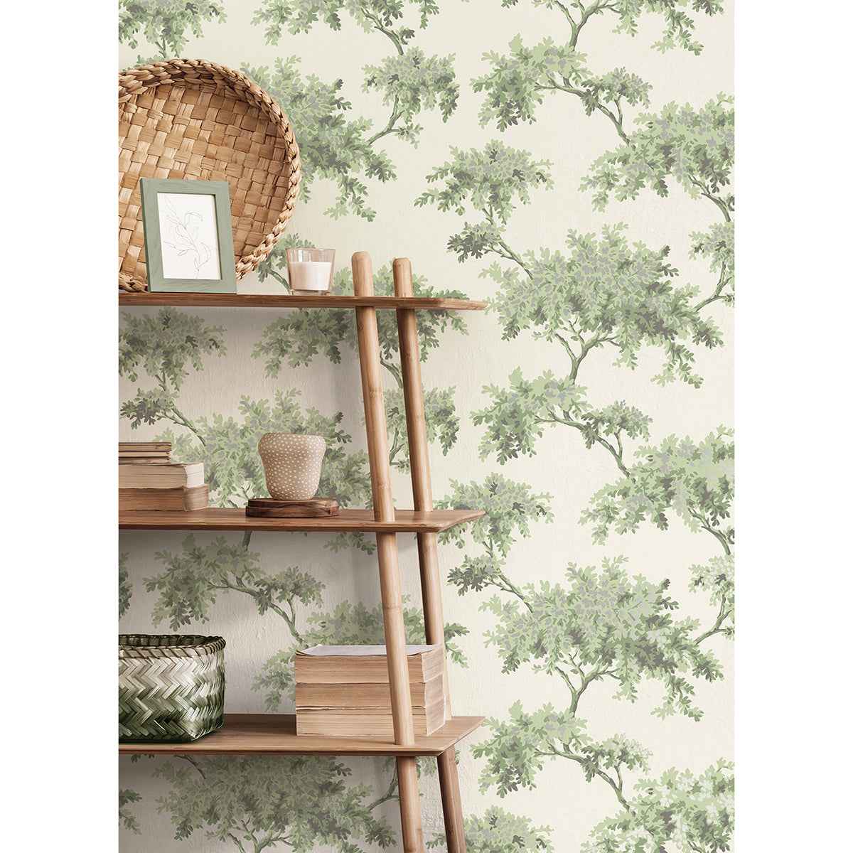Ashdown Sage Tree Wallpaper - York Wallcoverings - M1674 - York Wallcoverings Wallpaper