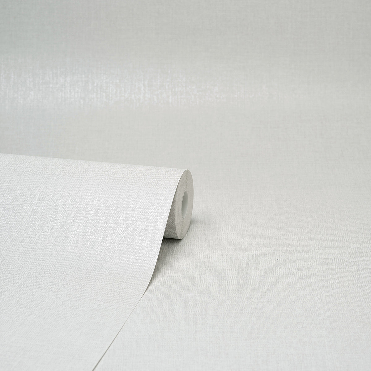 Glen Light Grey Linen Wallpaper - Brewster Wallcovering