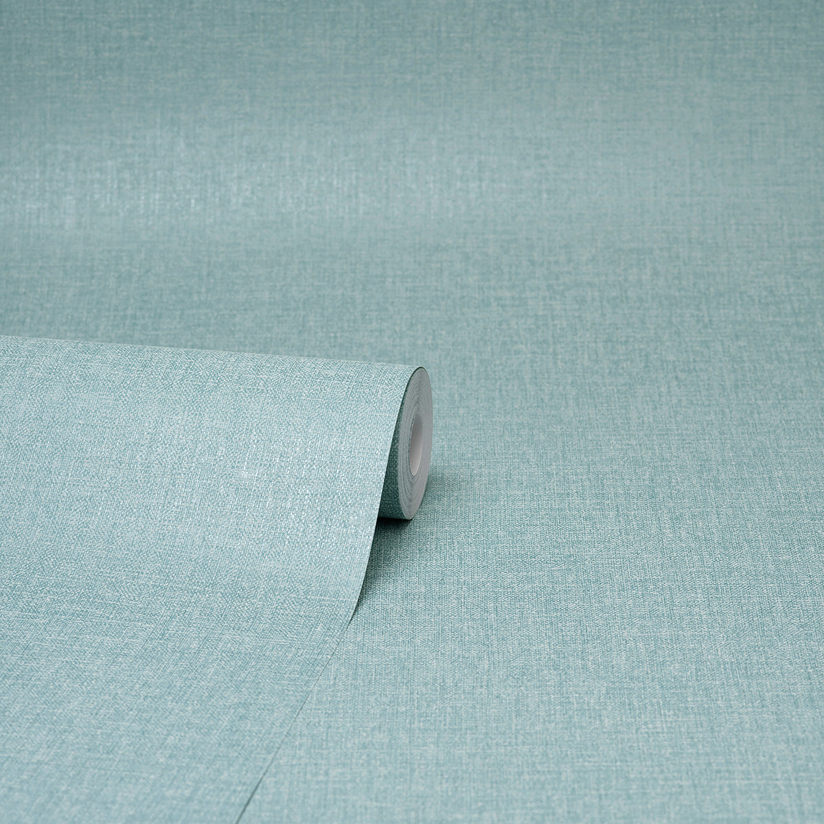 Glen Teal Linen Wallpaper - Brewster Wallcovering